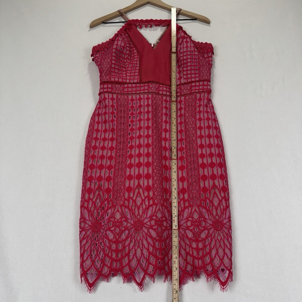 Harlyn Dress Womens M Pink Lace Feminine‎ Coquette Event Dainty Preppy Old Money - Picture 16 of 16